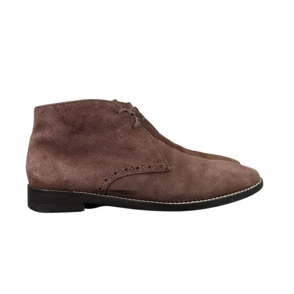 Cole Haan Shoes Mens 7 Boots Dress Chukka Desert Grand Os Brogue Leather Brown